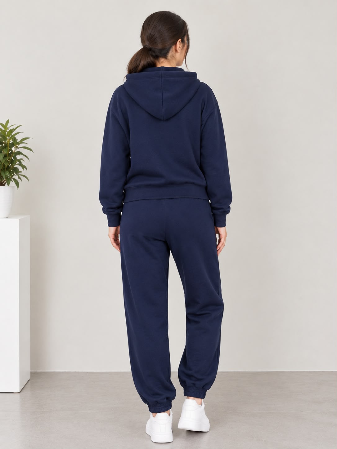 Loro Piana Embroidered Logo Zip-Up Hoodie and Jogger Pants Tracksuit Set