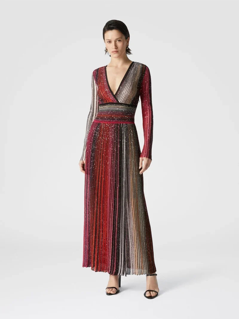 Missoni Long Pleated Dress