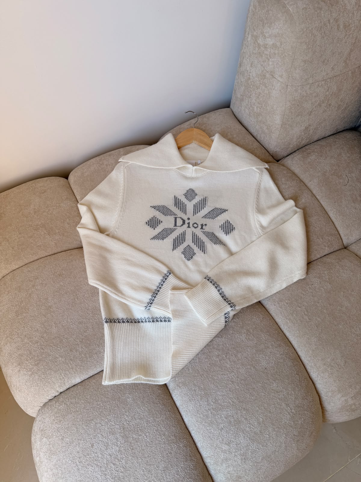 DIOR Embellished Collar Sweater
