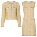 Self-Portrait Bouclé Tweed Mini Dress with Matching Cropped Jacket
