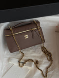 Chanel dark brown Caviar Vanity