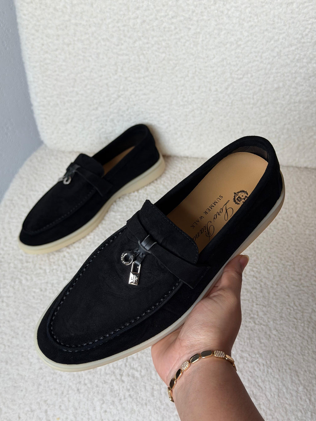 Loro Piana Summer Walk Suede Loafers