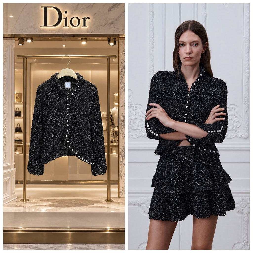 Dior Metallic Knit Cardigan / Jacket