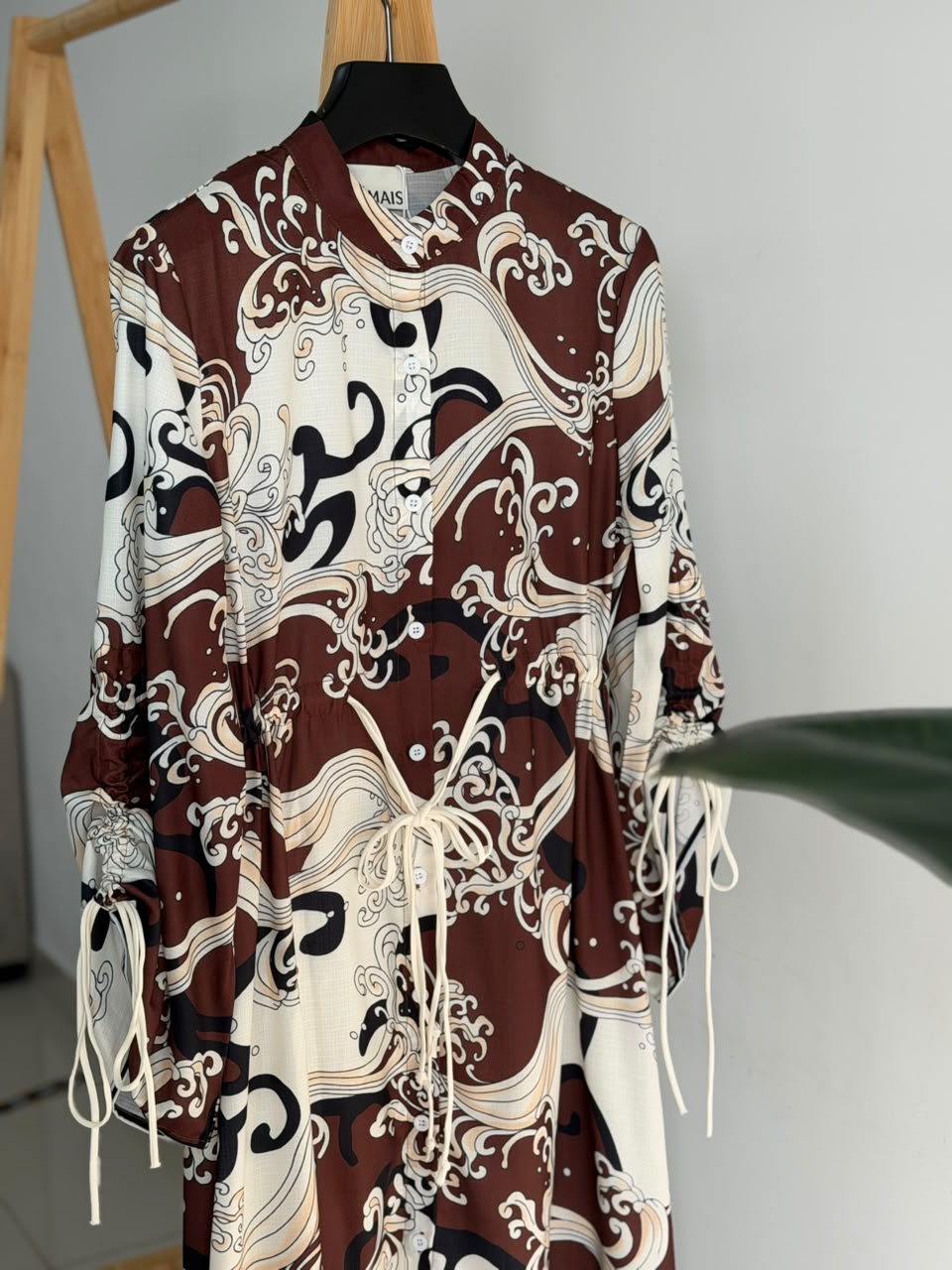 ALEMAIS Printed Shirt Dress
