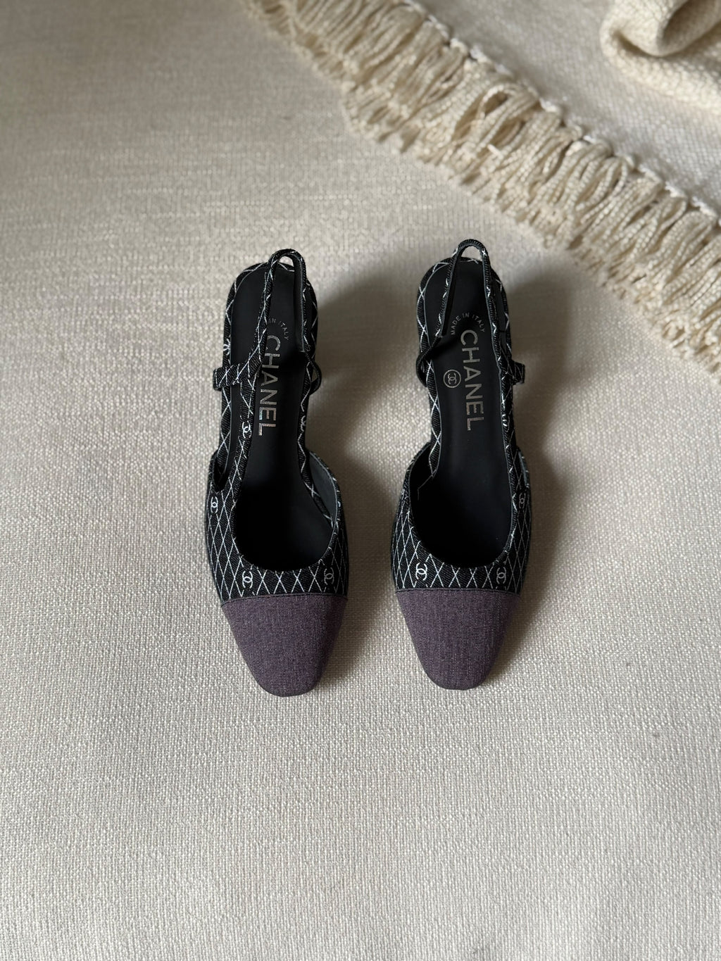 Chanel Tweed Slingback Pumps