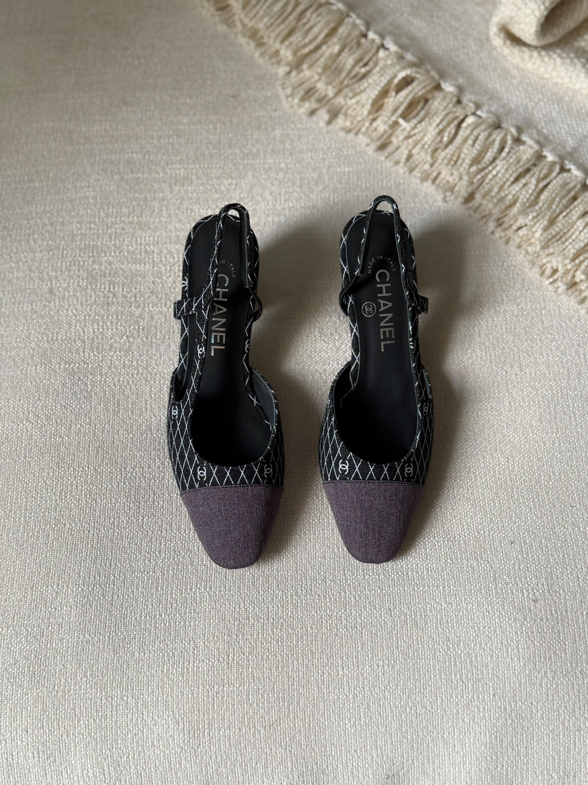 Chanel Tweed Slingback Pumps