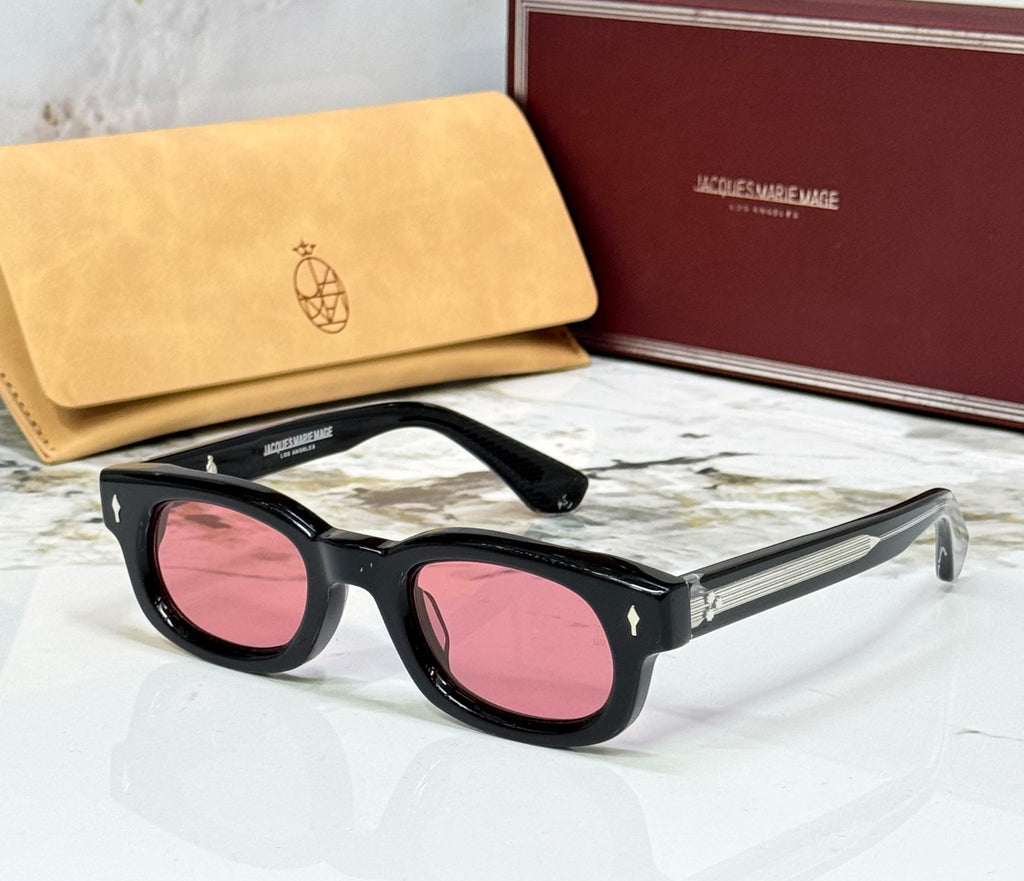 Jacques Marie Mage Black Bold Rectangular Sunglasses