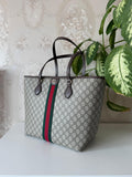 Gucci Ophidia GG Supreme Tote Bag)