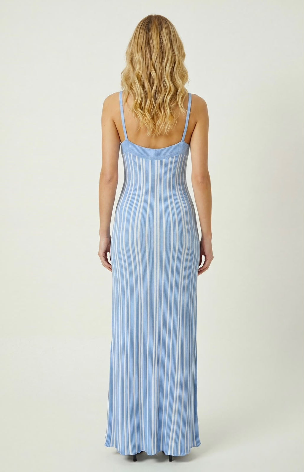 Sandro Striped Knit Maxi Dress