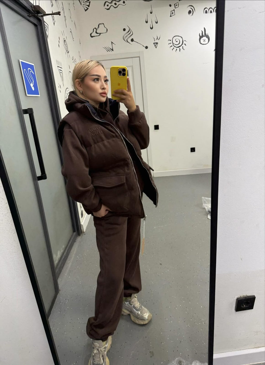 Miu Miu 3-Piece Puffer Vest and Tracksuit