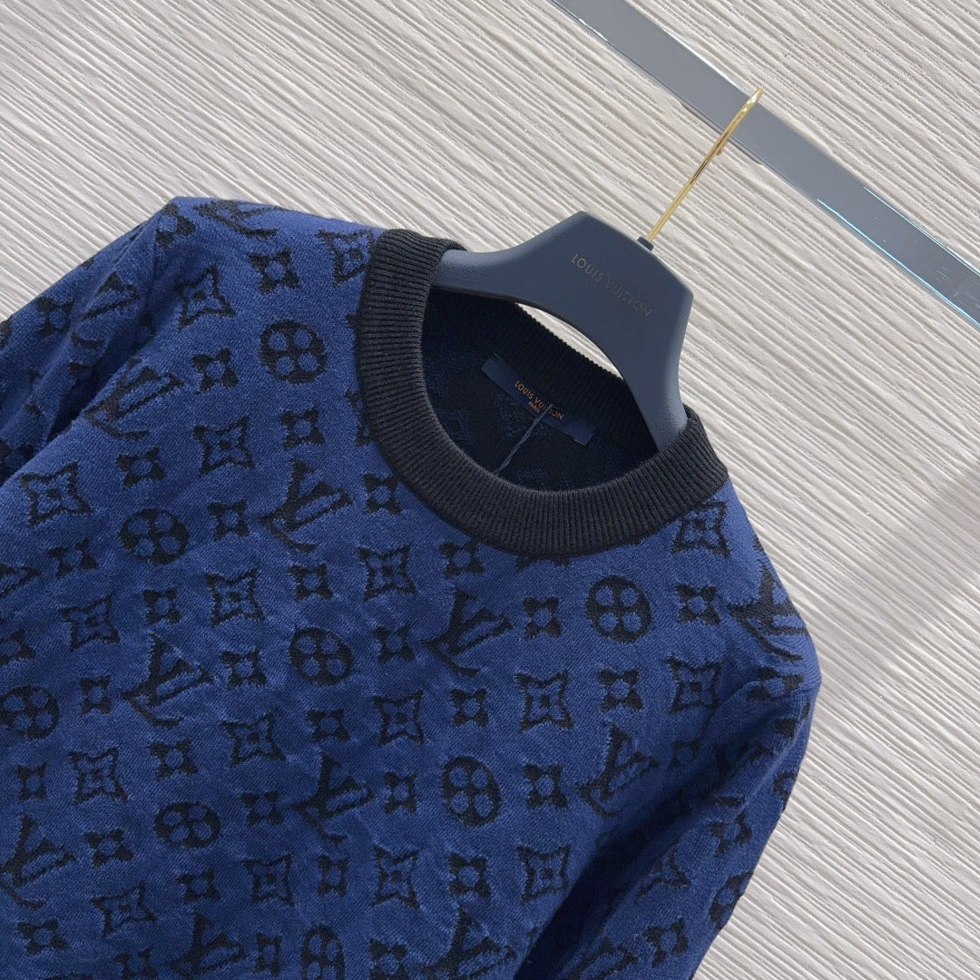 Louis Vuitton Monogram Jacquard / Crewneck Sweater