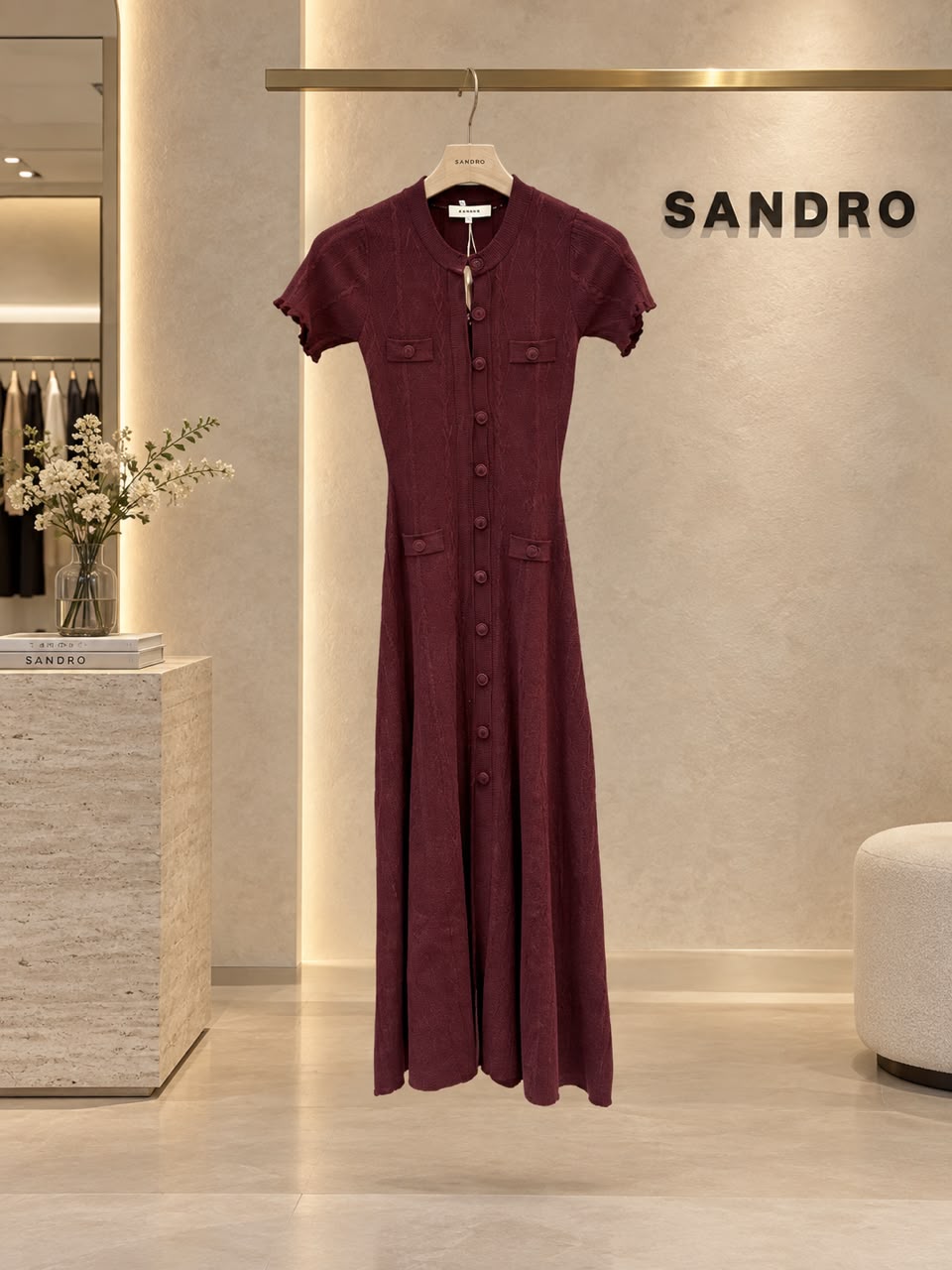 Self-Portrait Knit Midi Dress