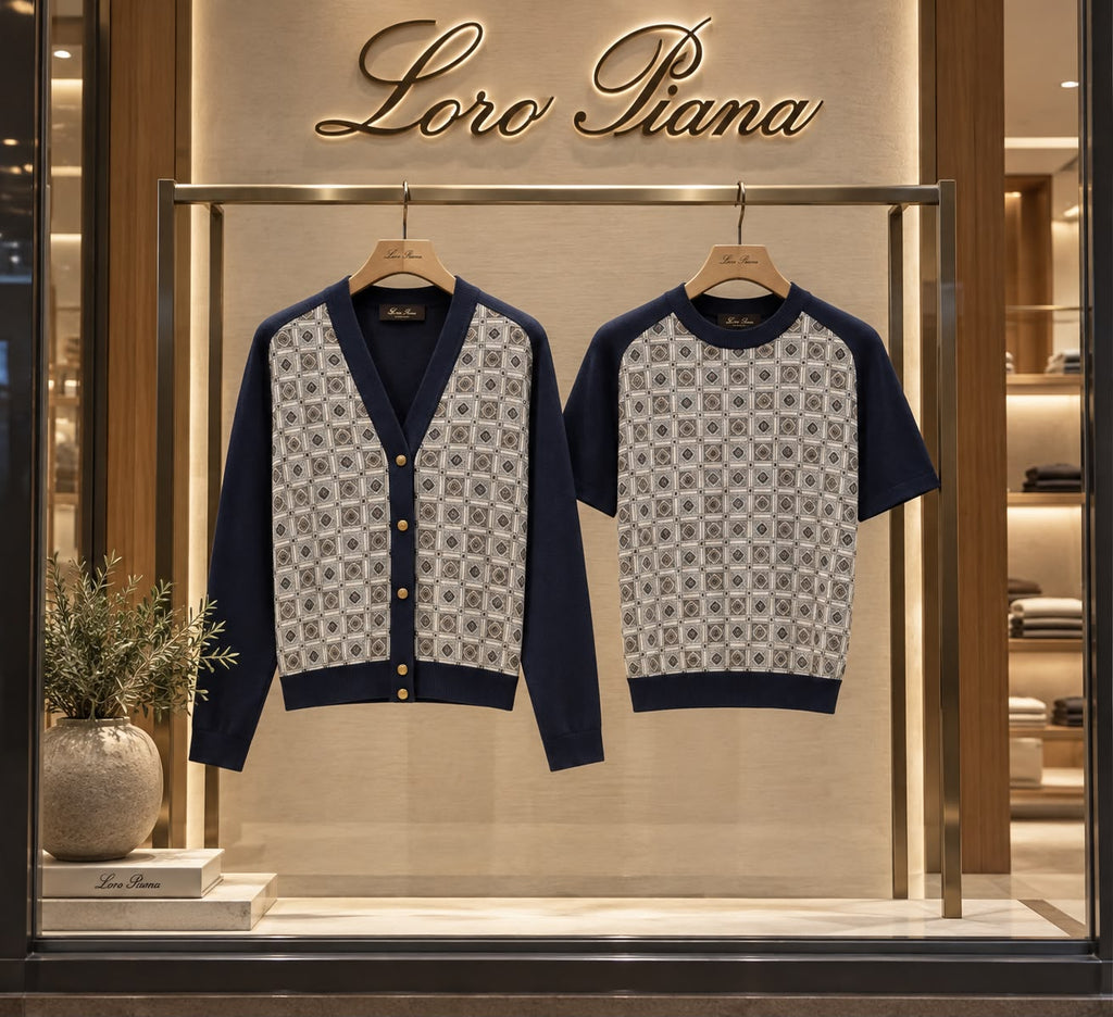 LORO PIANA Geometric Cardigan