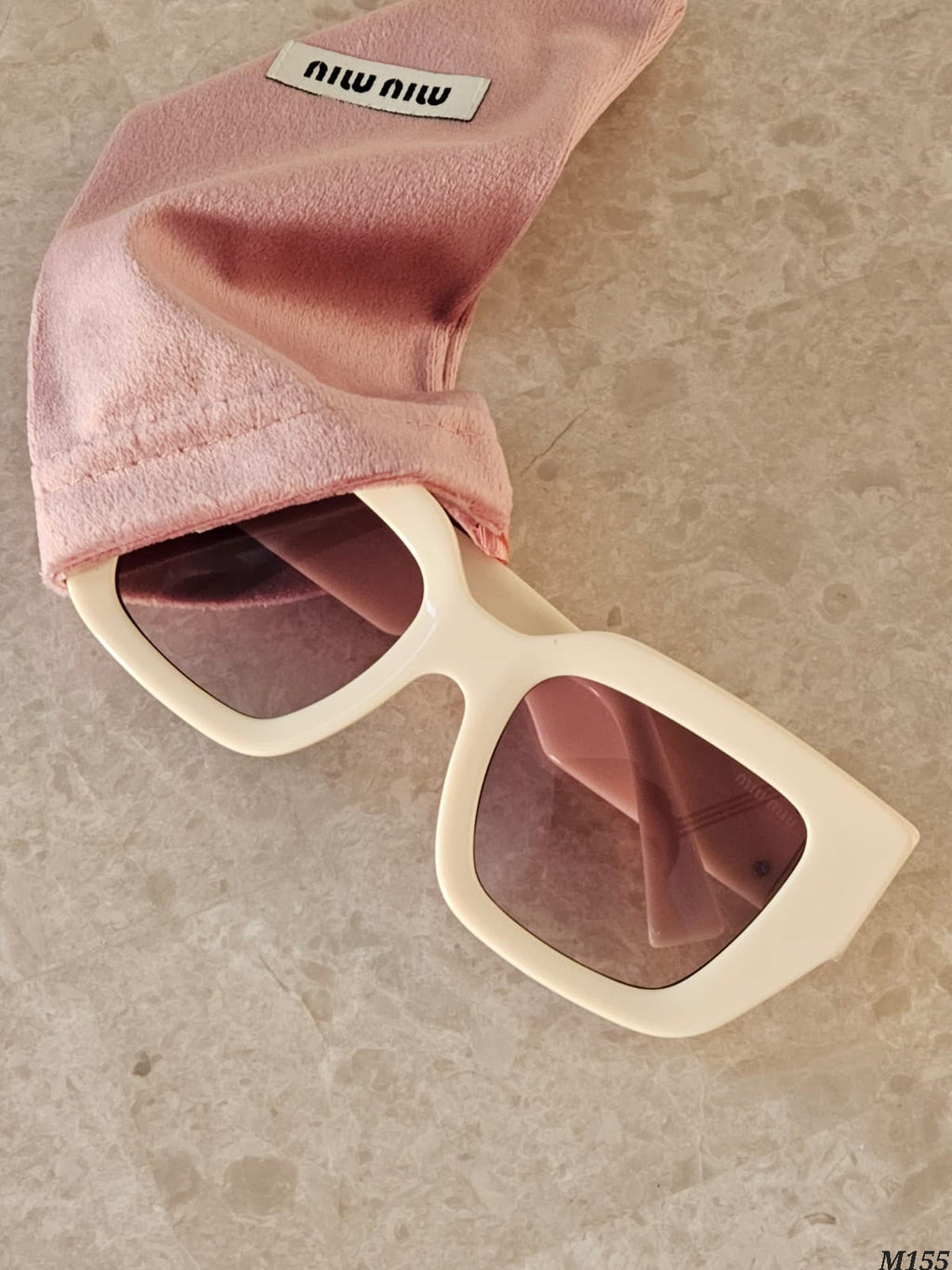 Miu Miu Bold Logo Cat Eye Sunglasses