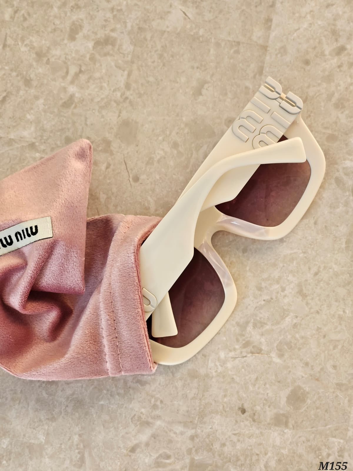 Miu Miu Bold Logo Cat Eye Sunglasses