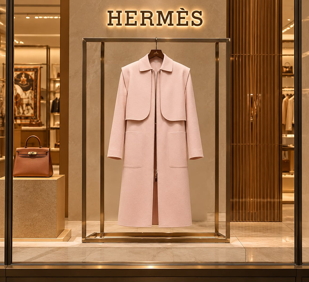 Hermès Zip-Front Long Coat