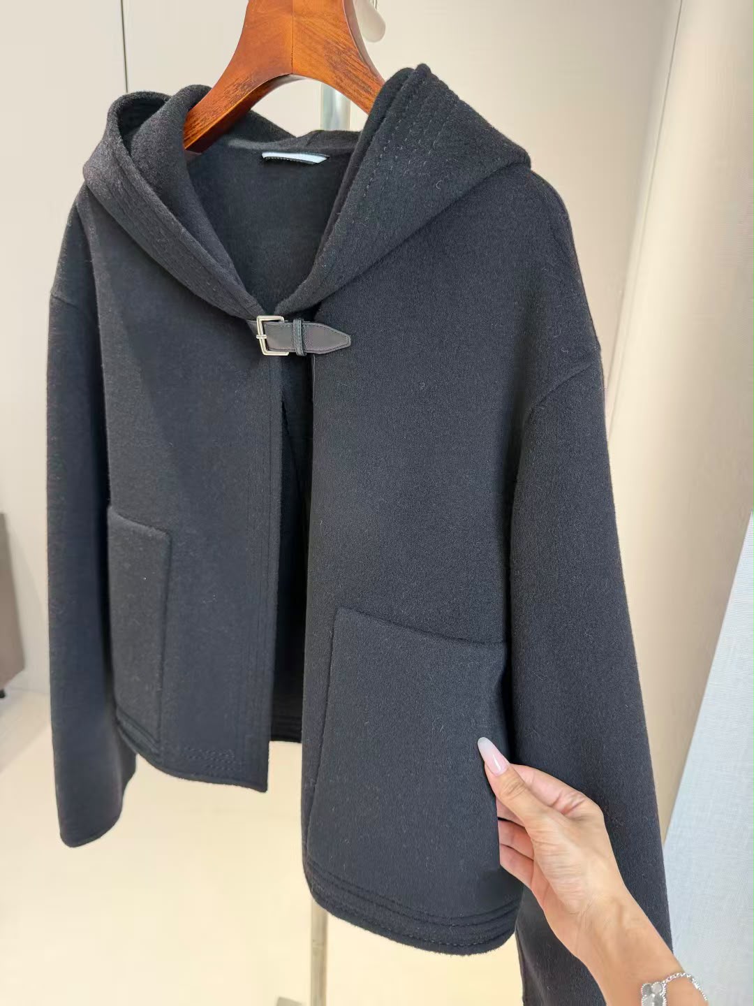 Hermès Hooded Buckle Jacket