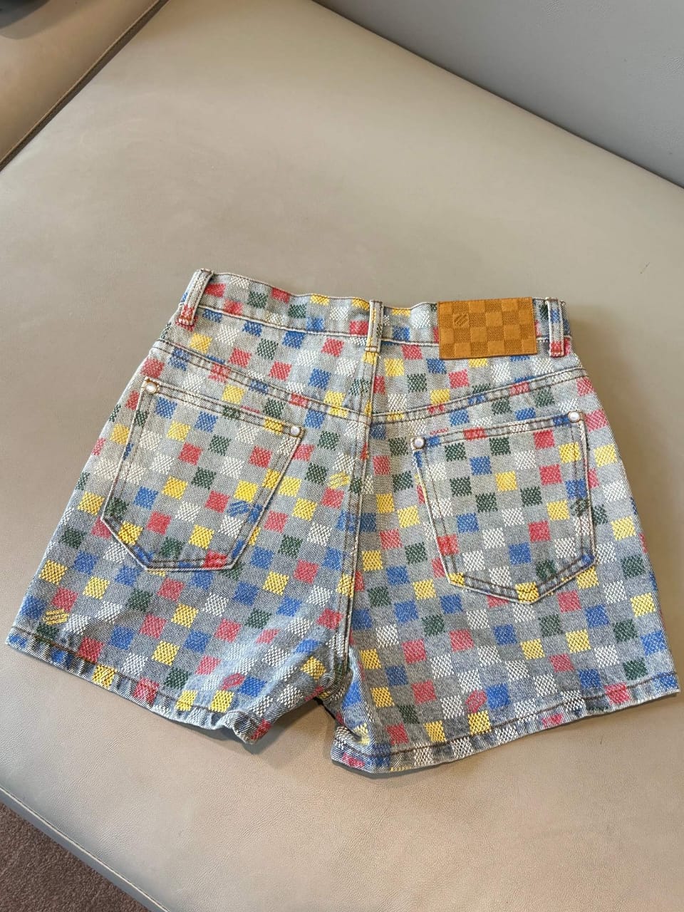 Louis Vuitton Multicolour Check Shorts