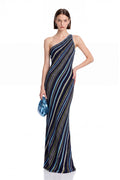 Missoni One-Shoulder Striped Maxi Dress