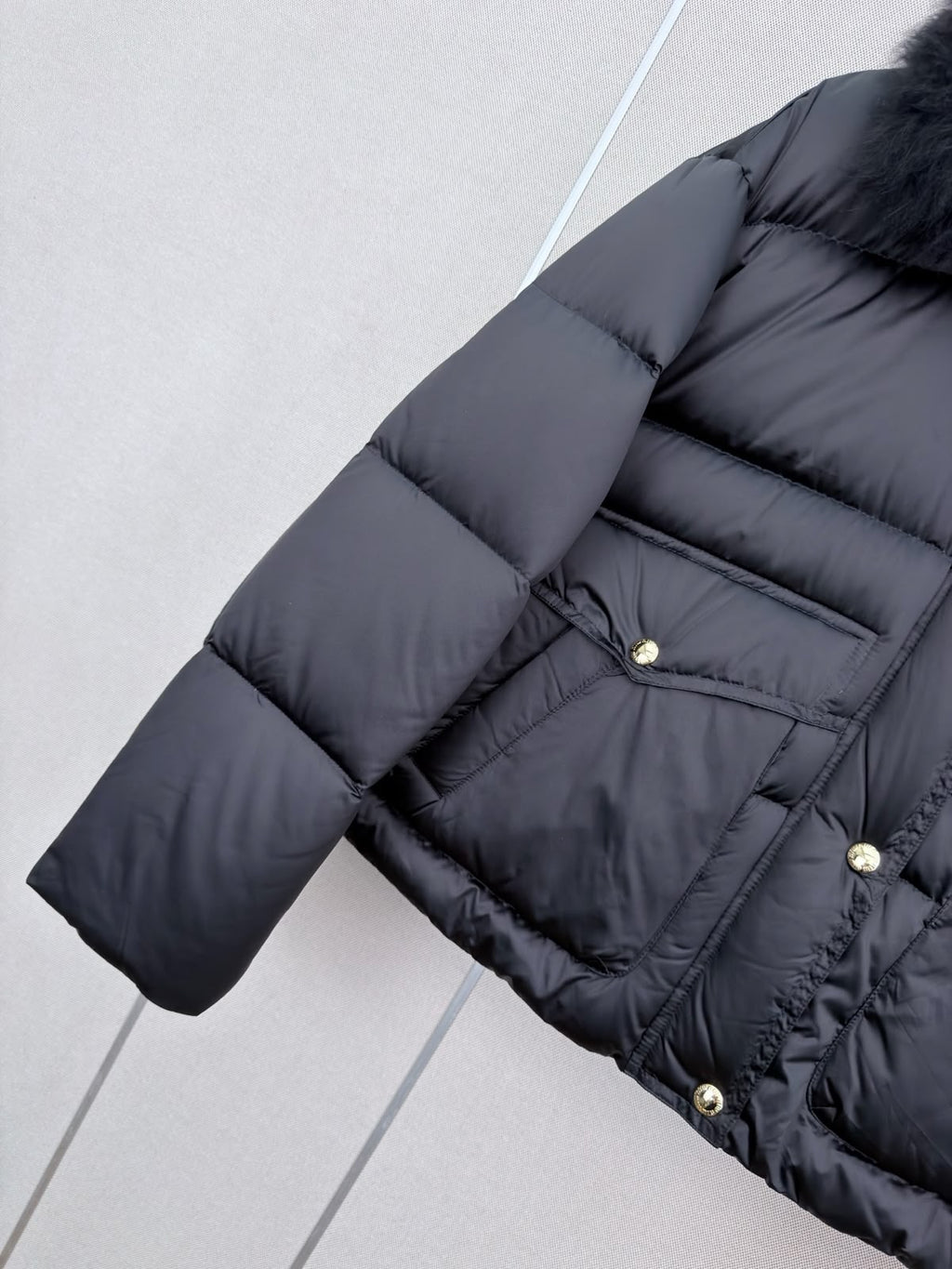 Miu Miu Textured Collar Puffer Jacket