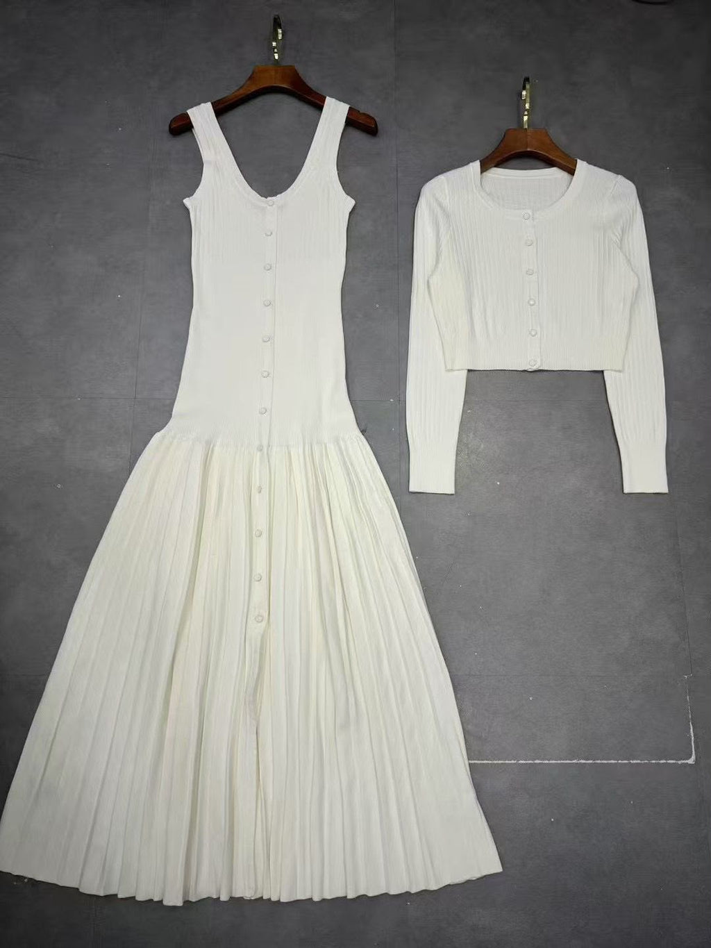 Sandro Dress and Cardigan Set
