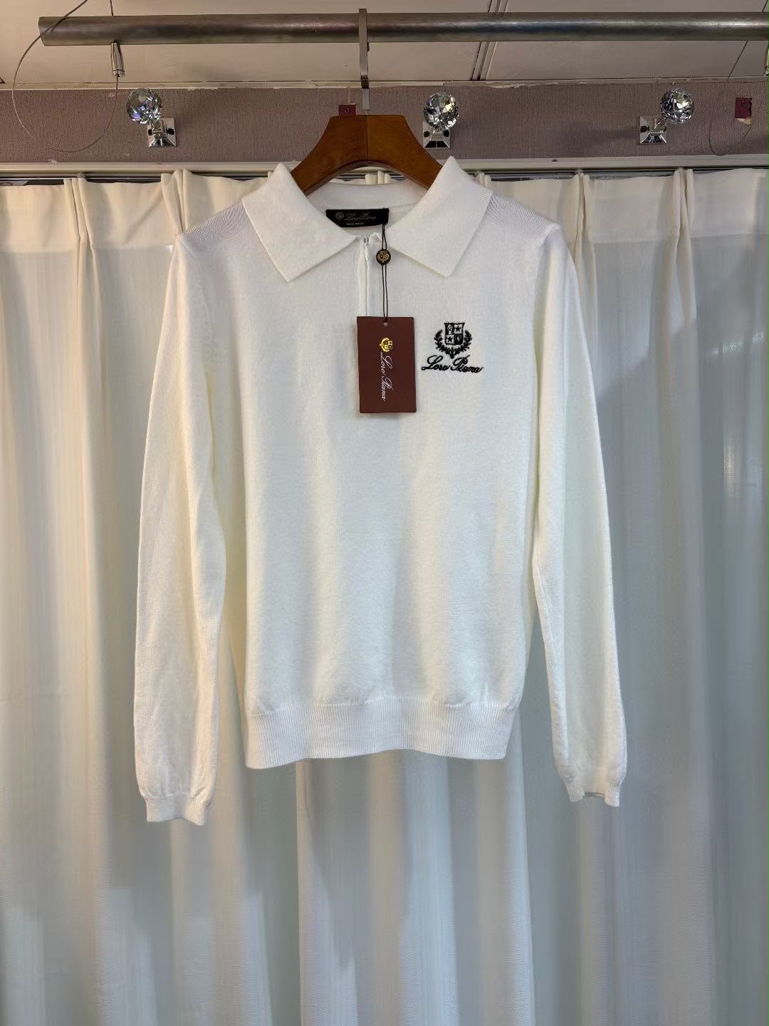 Loro Piana Collared Half-Zip Sweater