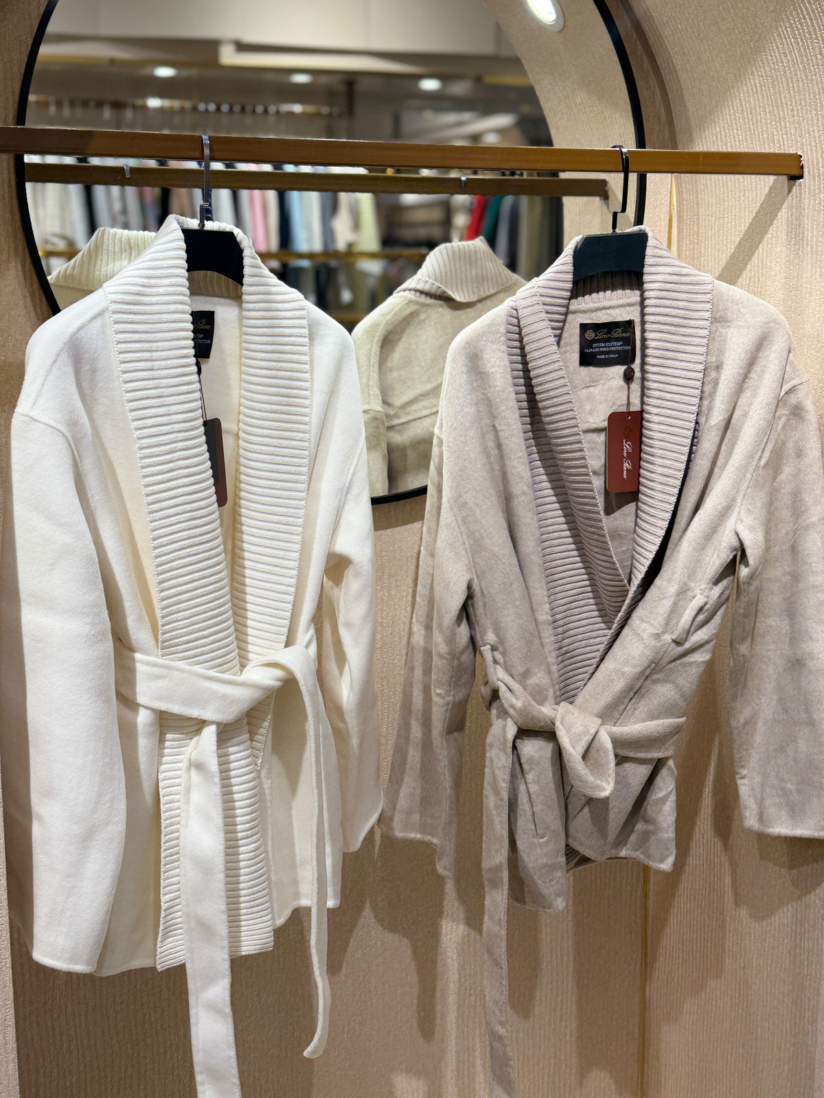 Loro Piana Shawl-Collar Belted Cardigan