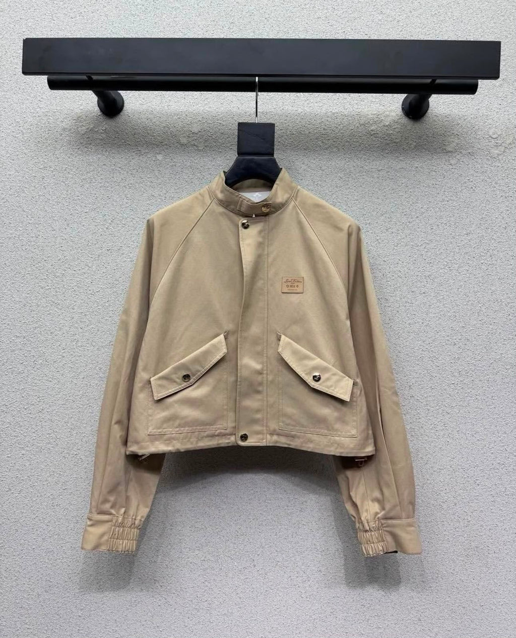 LV Cropped Stand-Collar Jacket