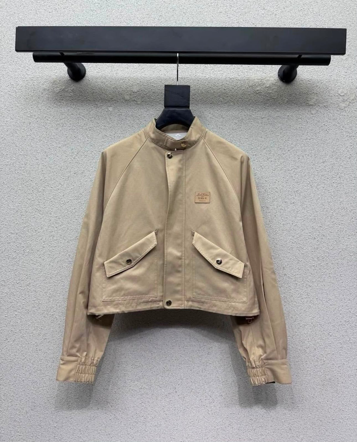 LV Cropped Stand-Collar Jacket