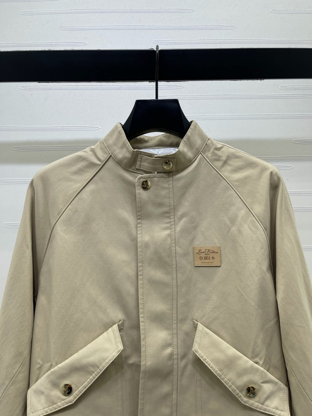 LV Cropped Stand-Collar Jacket