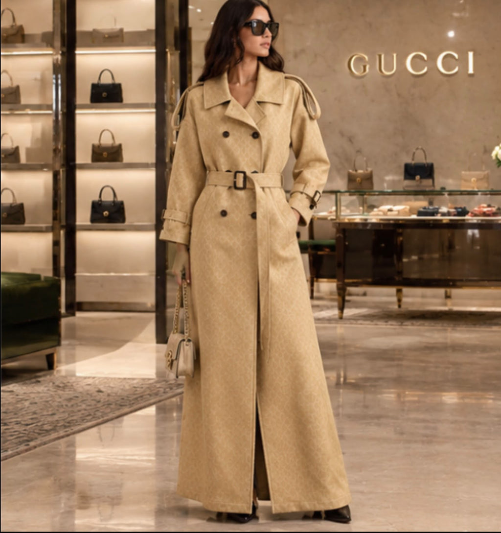 Gucci Double-Breasted Belted Trench Coat