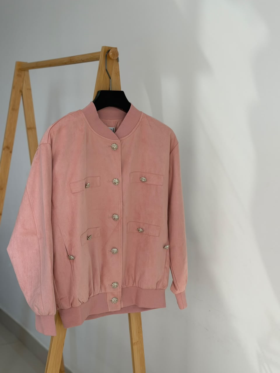 CHANEL Decorative-Button Pocket Jacket