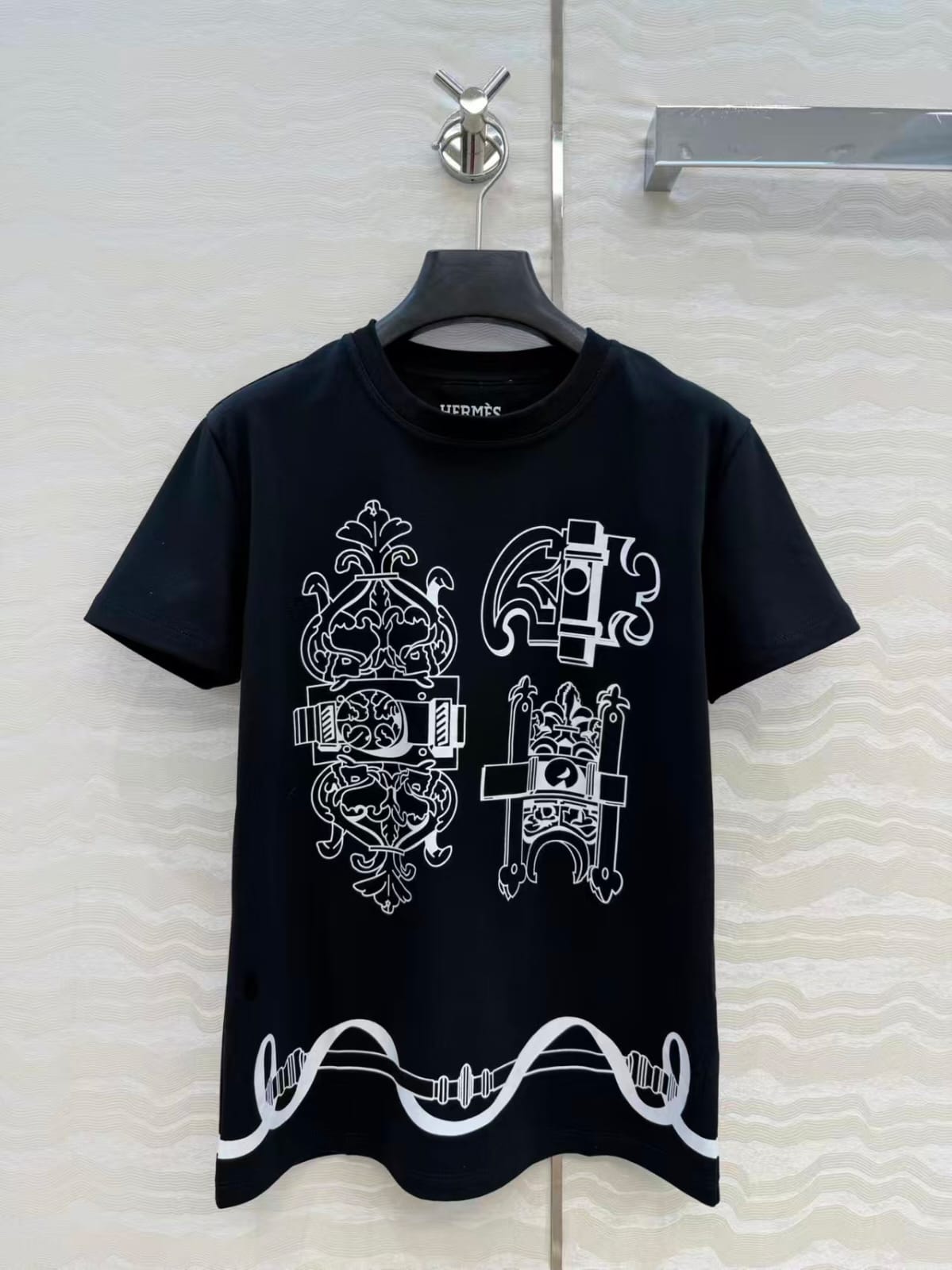 HERMES Model 27 Ornamental Graphic T-Shirt