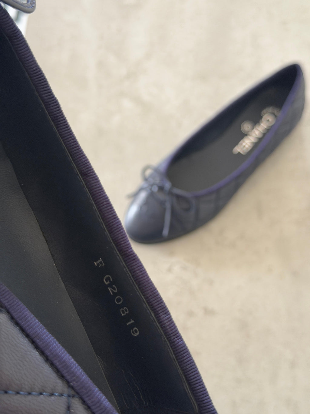 CHANEL Quilted Bow Ballet Flats
