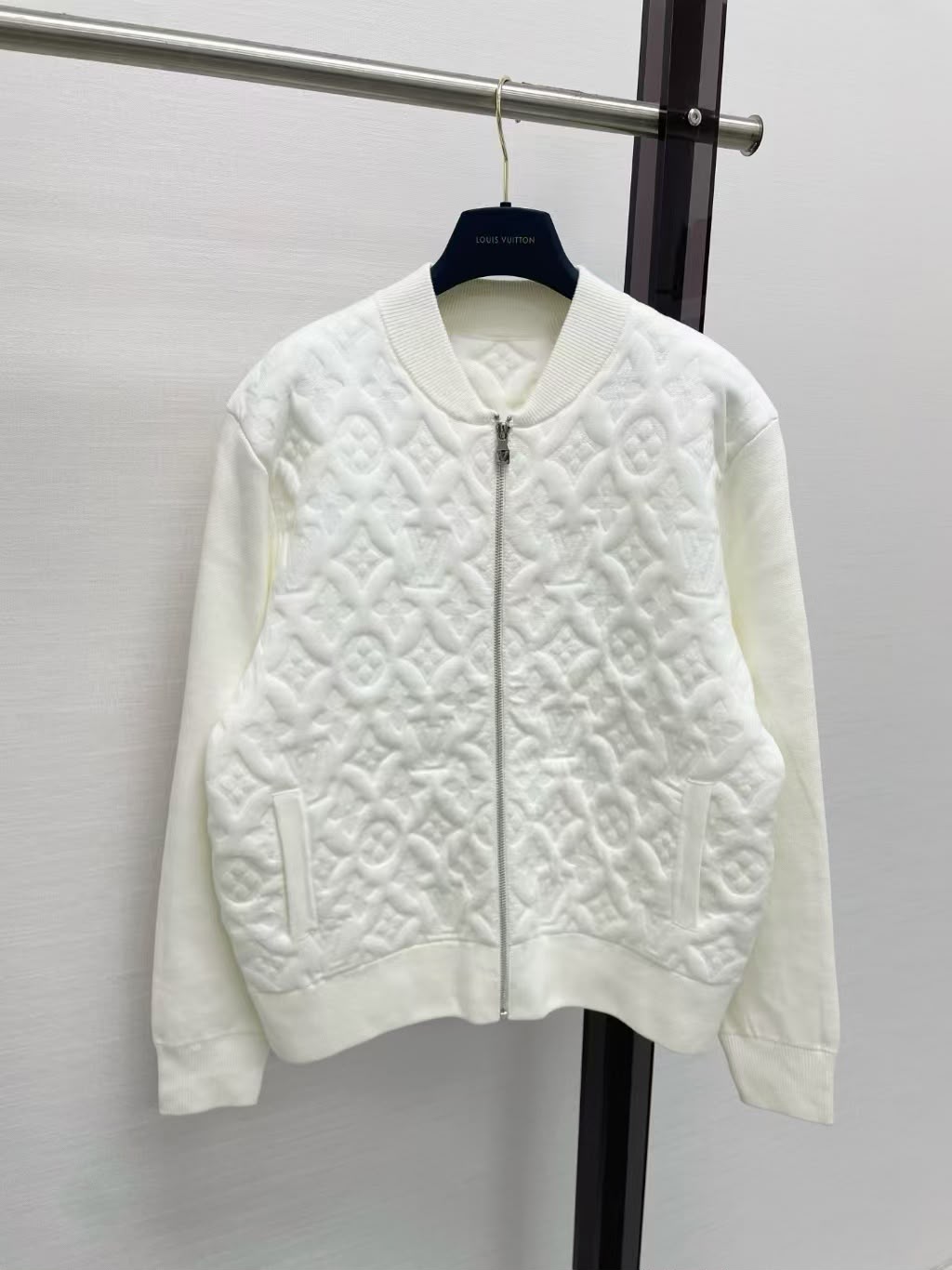 LV Embossed Monogram Zip Bomber Jacket