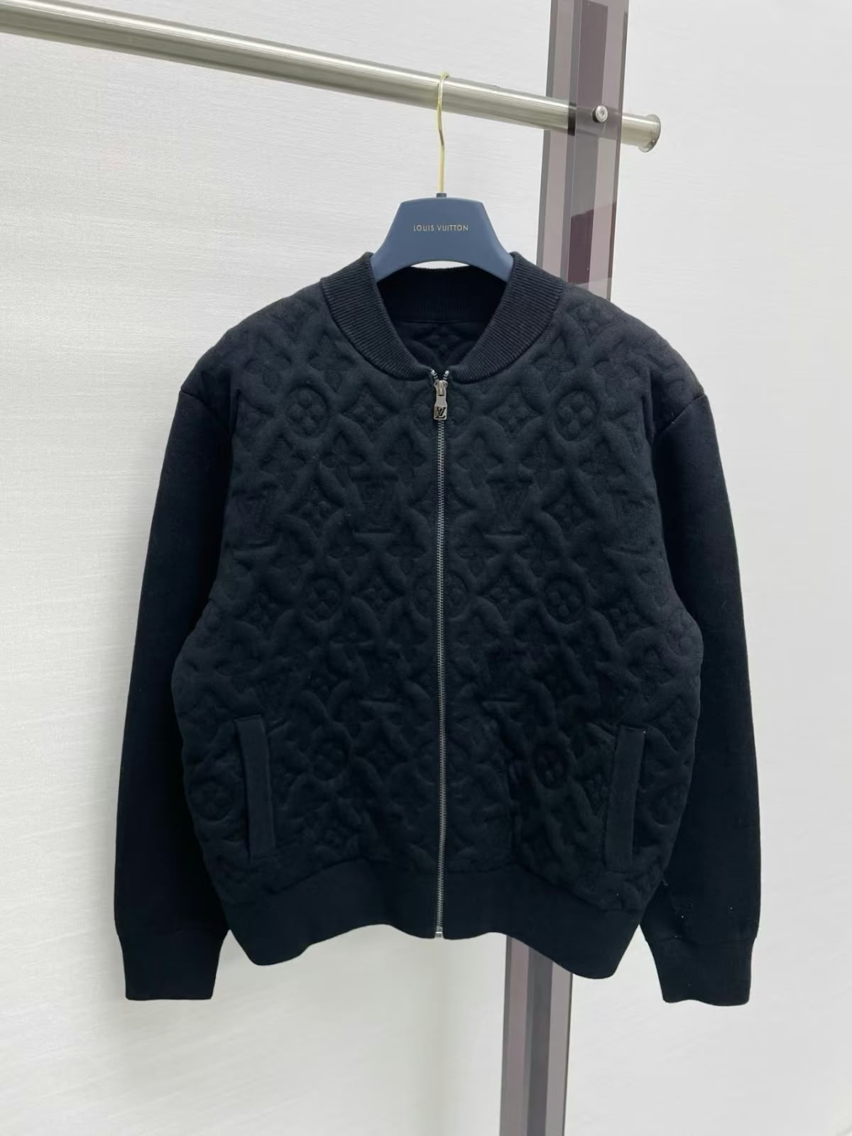 LV Embossed Monogram Zip Bomber Jacket