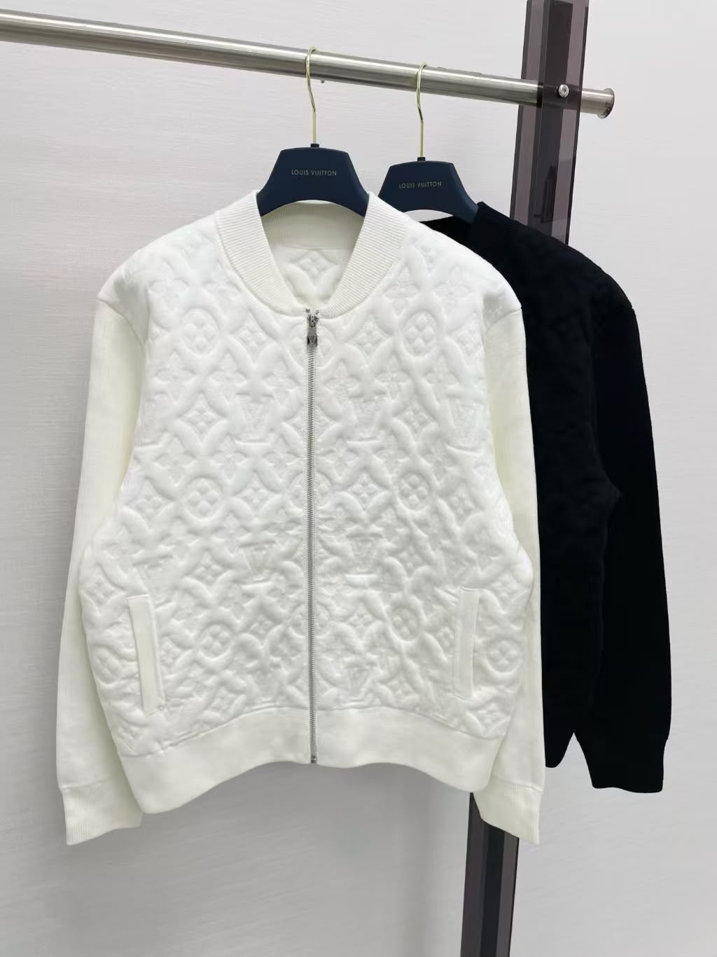 LV Embossed Monogram Zip Bomber Jacket