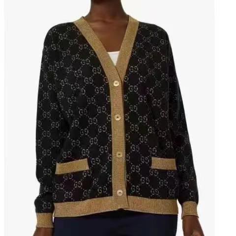 Gucci GG V-Neck Pocket Cardigan