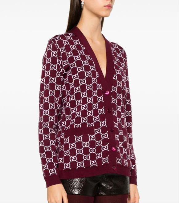 Gucci GG V-Neck Pocket Cardigan