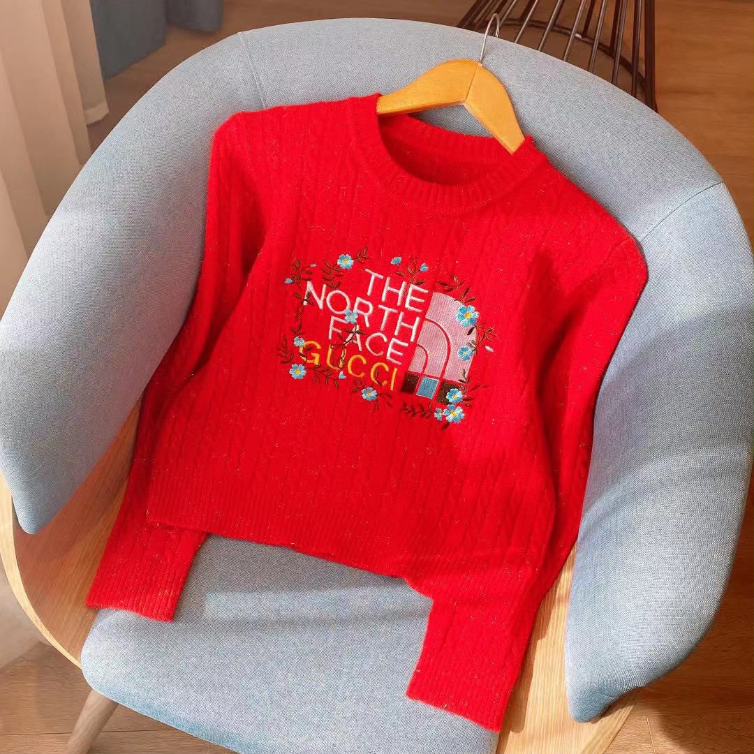 The North Face x Gucci Floral Logo Sweater