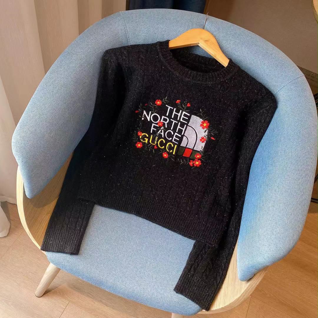 The North Face x Gucci Floral Logo Sweater
