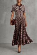 Missoni Zigzag Short-Sleeve Polo Dress