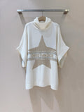 Dior Star-Motif Roll-Neck Short-Sleeve Top