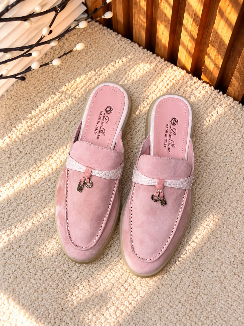 Loro Piana Pink Suede