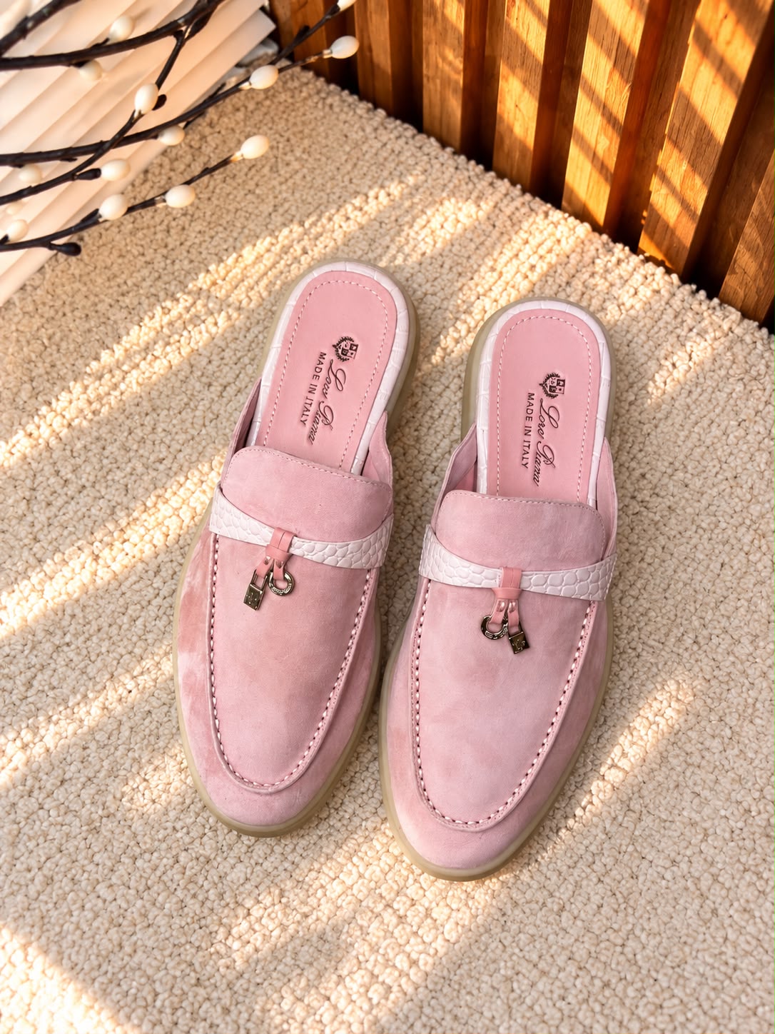 Loro Piana Pink Suede