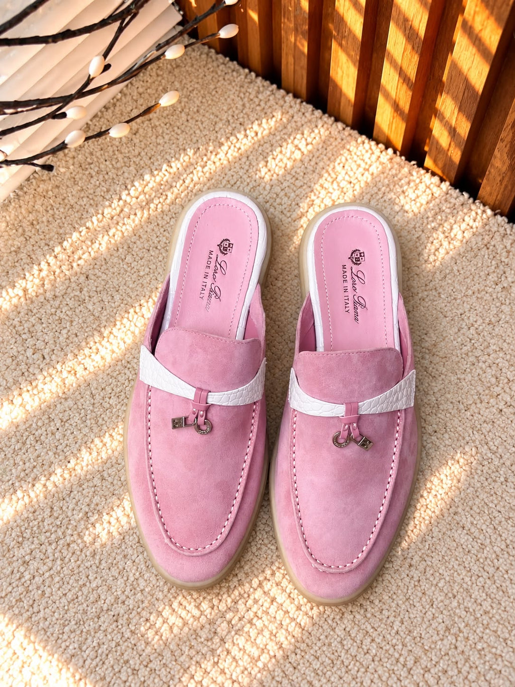 Loro Piana Pink Suede
