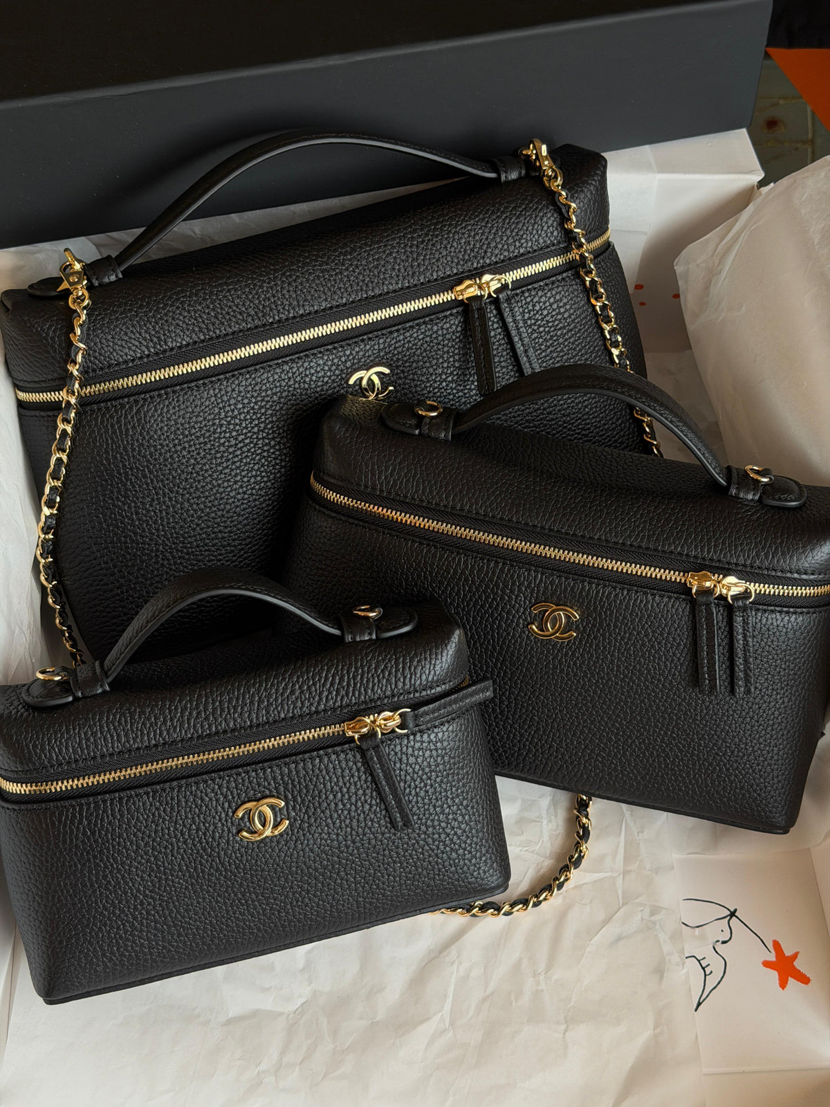 Chanel Vanity Case With Chain Size medium