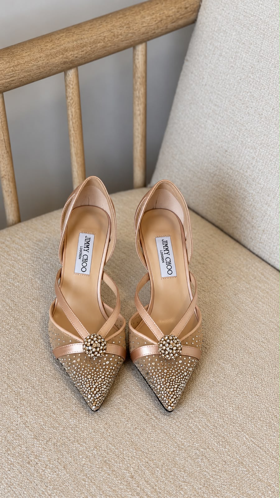 Jimmy Choo Crystal Pointed Pumps