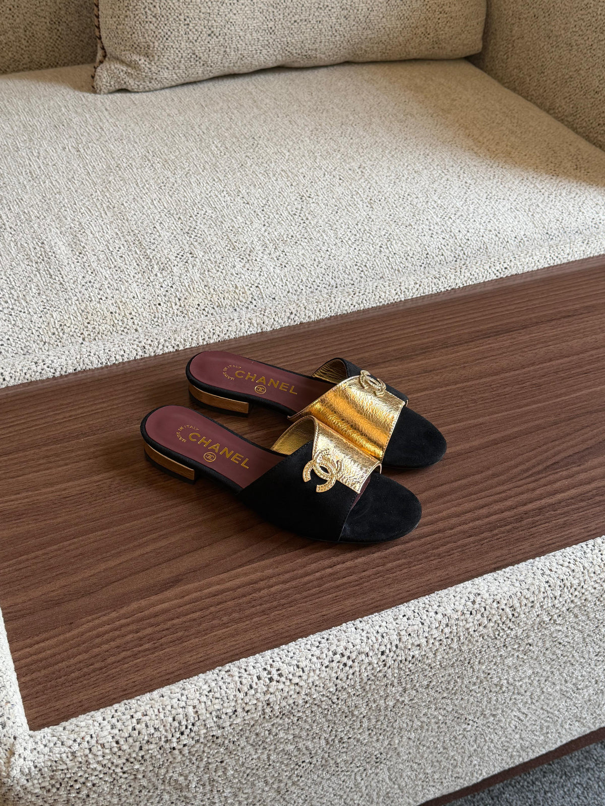 Chanel Low Heel Mules